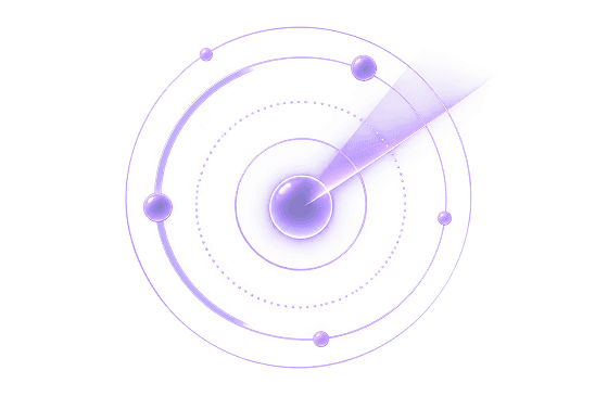 Orbit radar showing product discovery