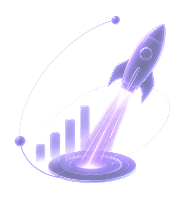Rocket taking off showing product launch